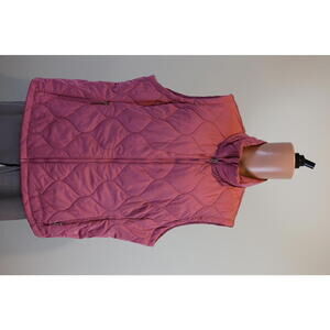Pink Quilted Puffer Vest Free Country Size 18 XXL